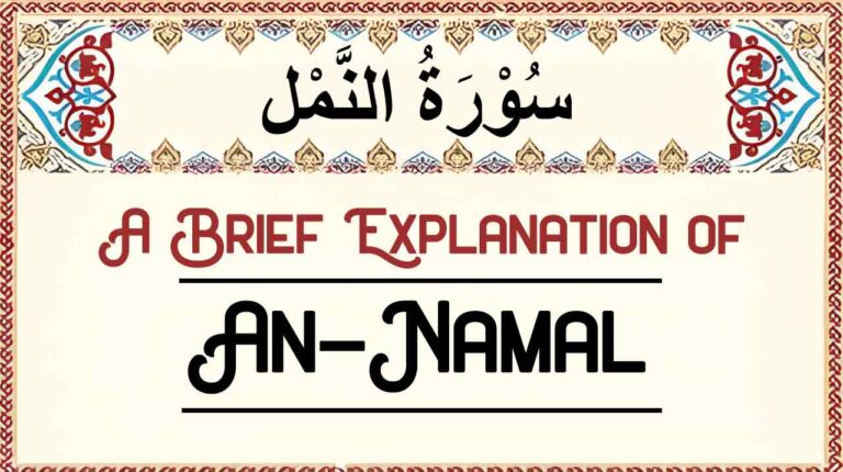 Brief Explanation of Surah An-Namal – Summary